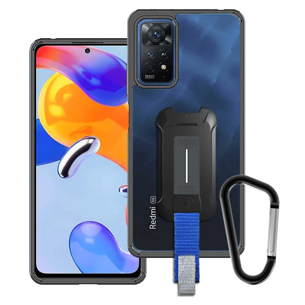 BX3-Mi21-RMN11P | Xiaomi Redmi Note 11 Pro / 11 Pro 5G | Mountable Shockproof Rugged Case for Outdoors w/ Carabiner
