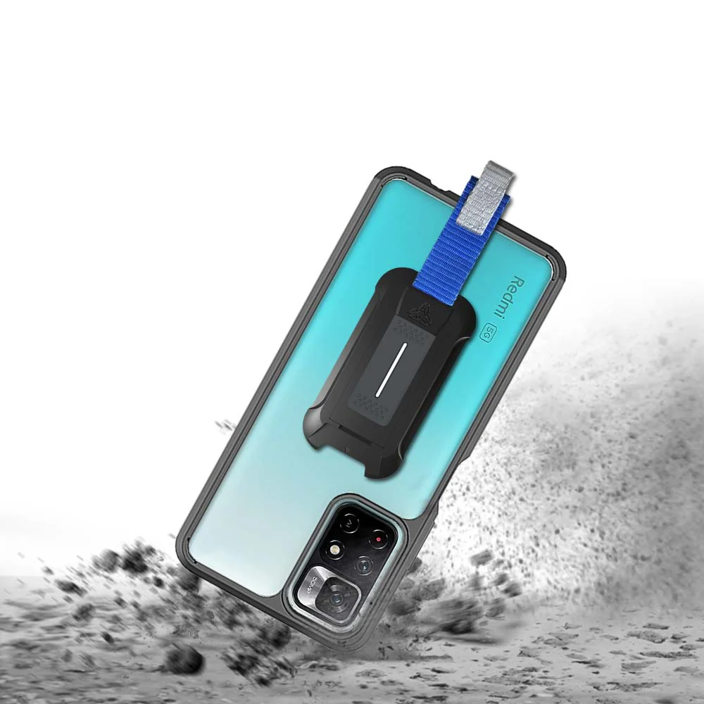 BX3-Mi22-RMN11S5G | Xiaomi Redmi Note 11S 5G / 11T 5G | Mountable Shockproof Rugged Case for Outdoors w/ Carabiner - Image 2