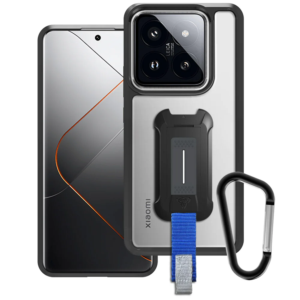 BX3-Mi23-M14P | Xiaomi 14 Pro | Shockproof Rugged case w/ KEY Mount & Carabiner