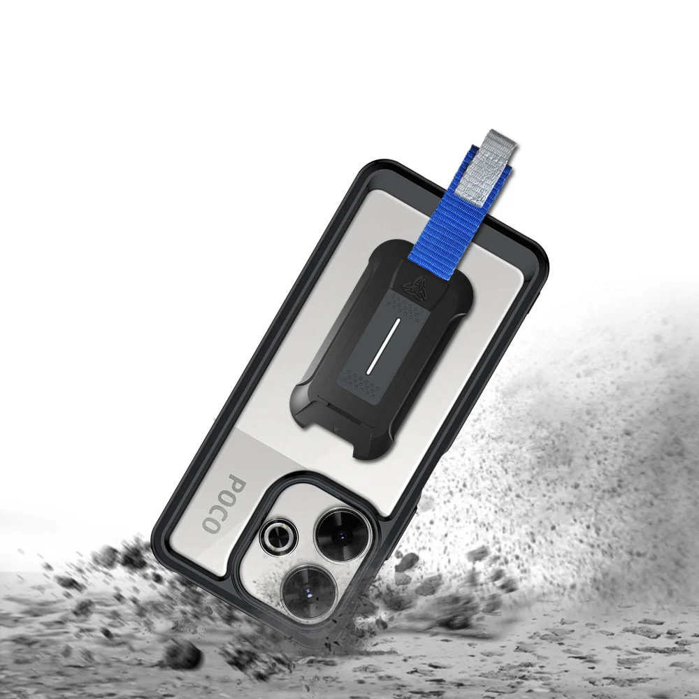 BX3-Mi24-PCM64G | Xiaomi Poco M6 4G | Shockproof Rugged case w/ KEY Mount & Carabiner - Image 9