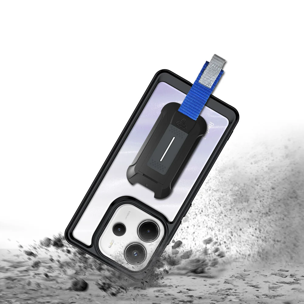 BX3-Mi25-RMN144GGLOB | Xiaomi Redmi Note 14 4G (Global Version) | Shockproof Rugged case w/ KEY Mount & Carabiner - Image 9