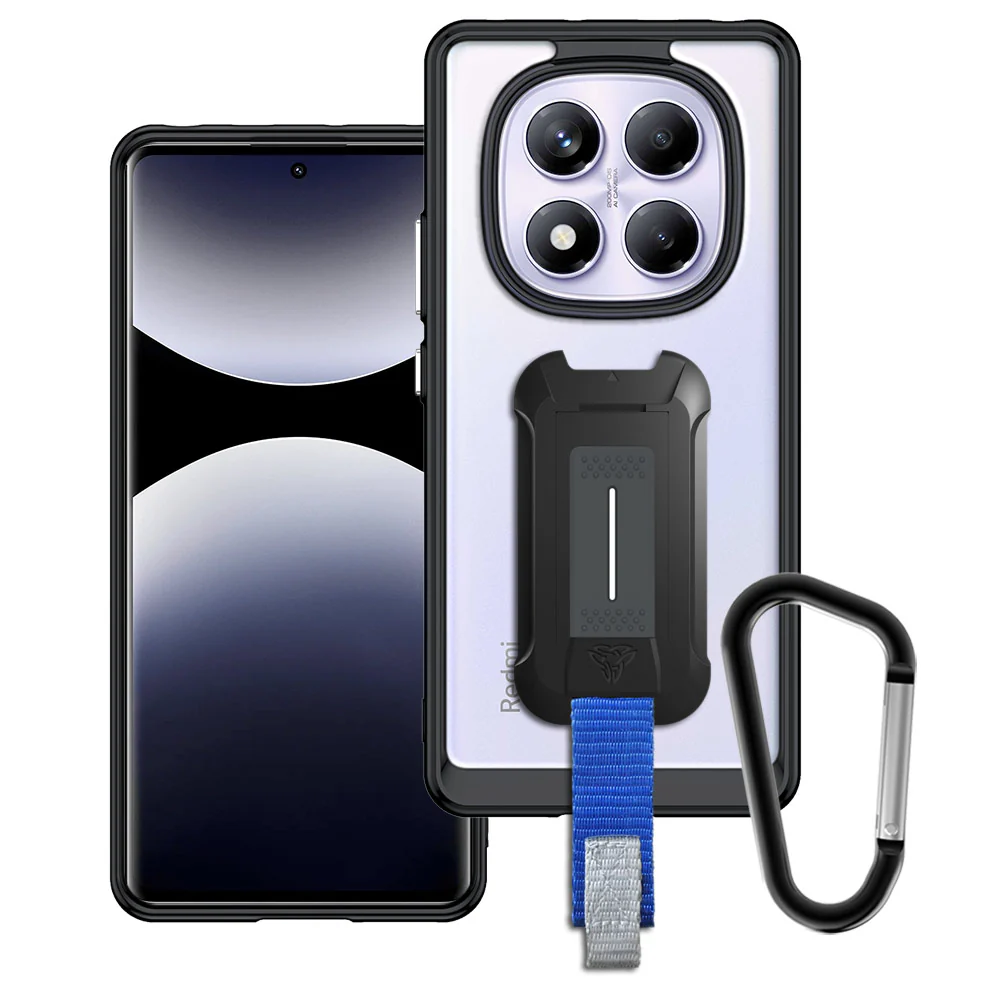 BX3-Mi25-RMN14P4G | Xiaomi Redmi Note 14 Pro 4G | Shockproof Rugged case w/ KEY Mount & Carabiner