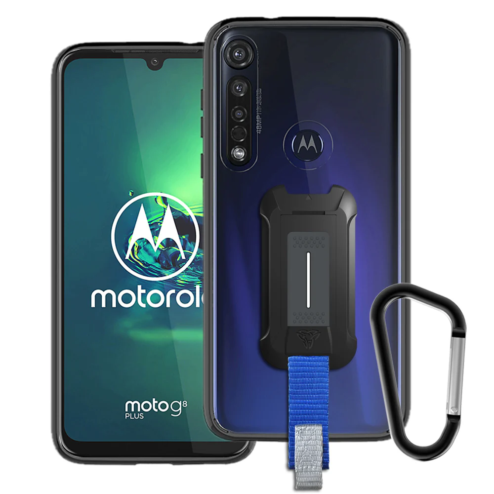 BX3-MT19-G8PL | Motorola Moto G8 Plus Case | Mountable Shockproof Rugged Case for Outdoors w/ Carabiner