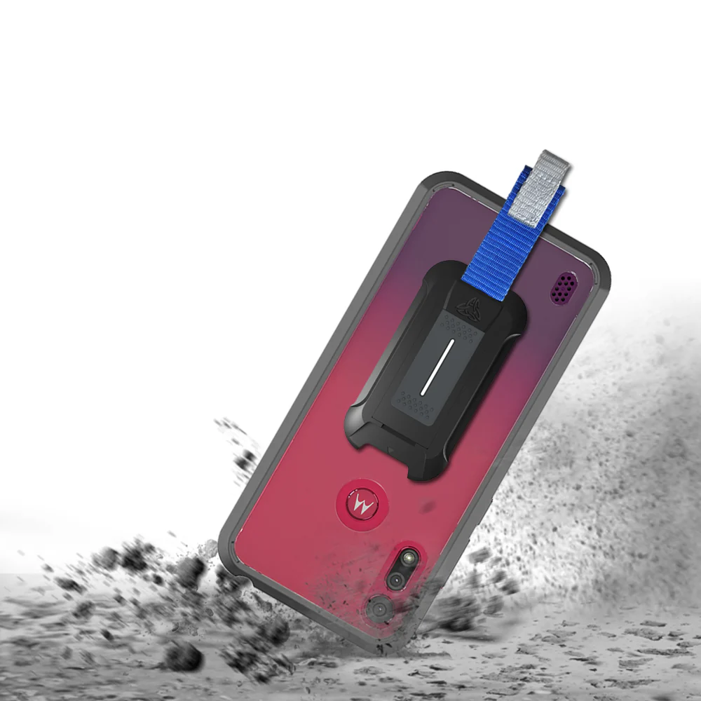 BX3-MT20-E6S | Motorola Moto E6s 2020 | Mountable Shockproof Rugged Case for Outdoors w/ Carabiner - Image 9