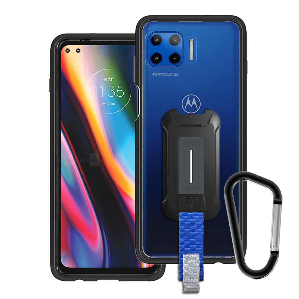 BX3-MT20-G5GPL | Motorola Moto G 5G Plus / Motorola One 5G Case | Mountable Shockproof Rugged Case for Outdoors w/ Carabiner