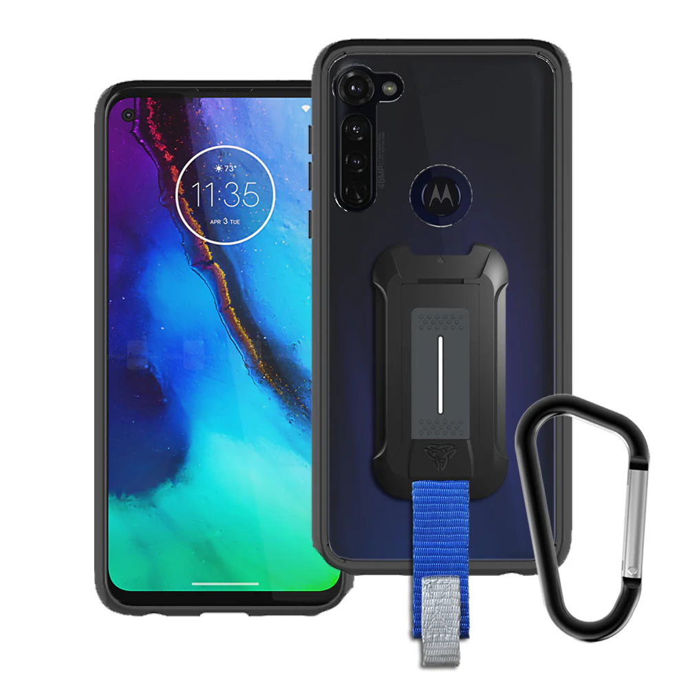 BX3-MT20-GFAST | Motorola Moto G Fast Case | Mountable Shockproof Rugged Case for Outdoors w/ Carabiner