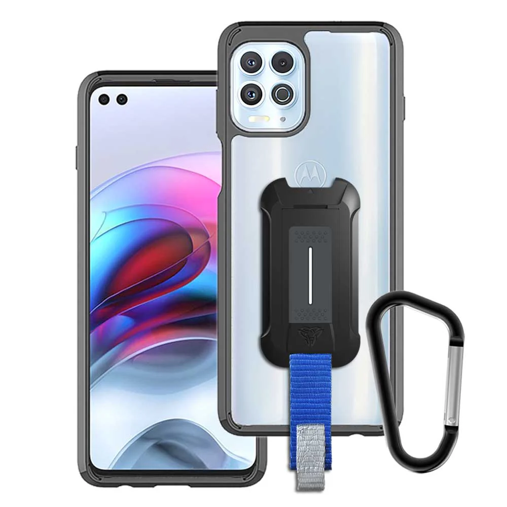 BX3-MT21-EGS | Motorola Edge S Case | Mountable Shockproof Rugged Case for Outdoors w/ Carabiner