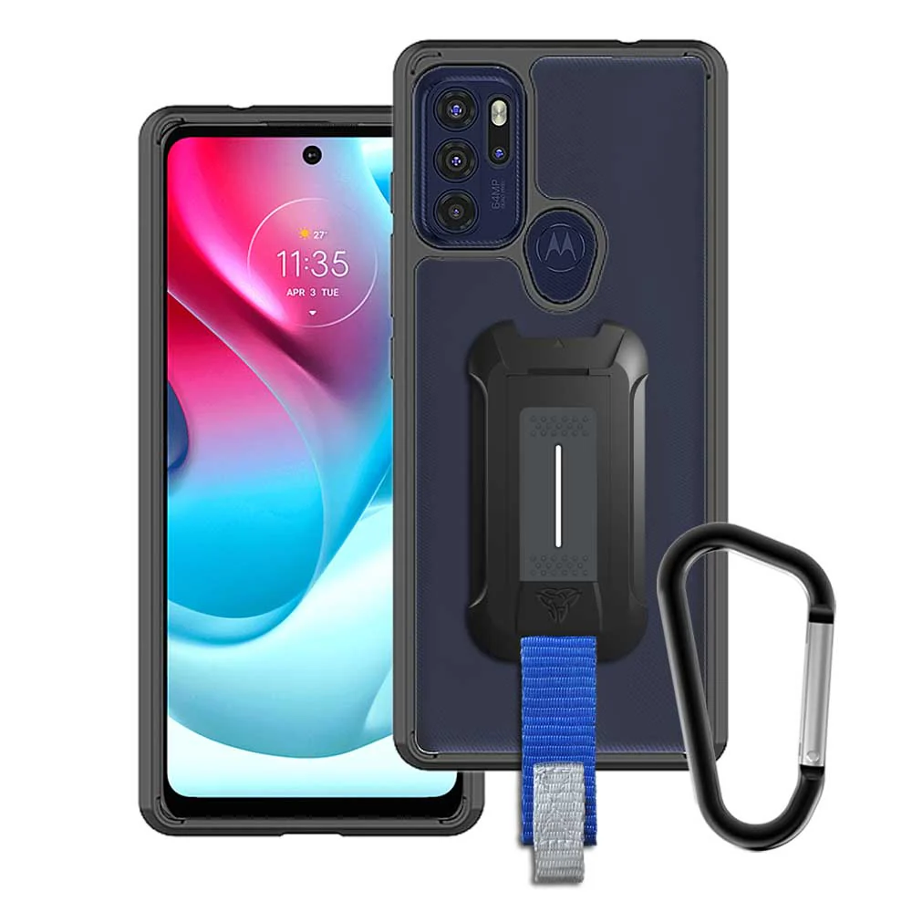 BX3-MT21-G60S | Motorola Moto G60S Case | Mountable Shockproof Rugged Case for Outdoors w/ Carabiner