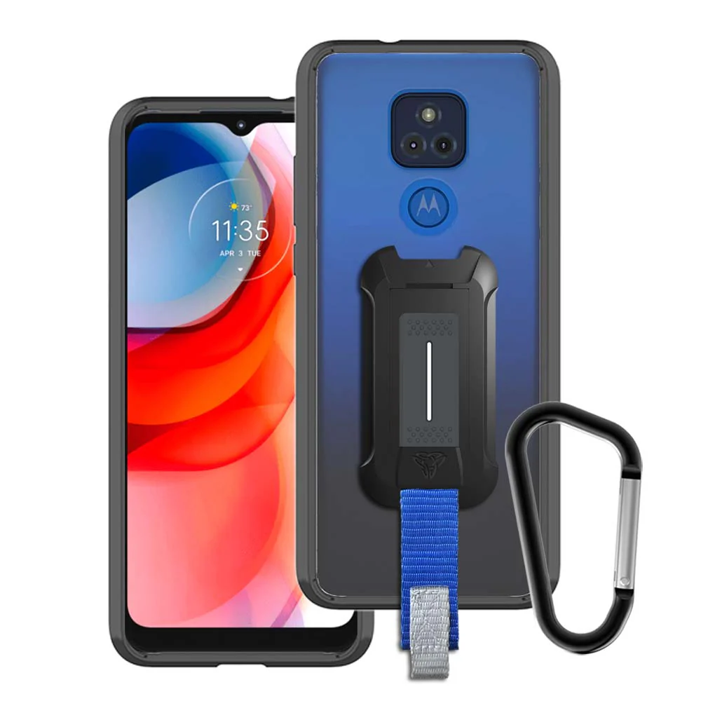 BX3-MT21-GPY2021 | Motorola Moto G Play (2021) Case | Mountable Shockproof Rugged Case for Outdoors w/ Carabiner