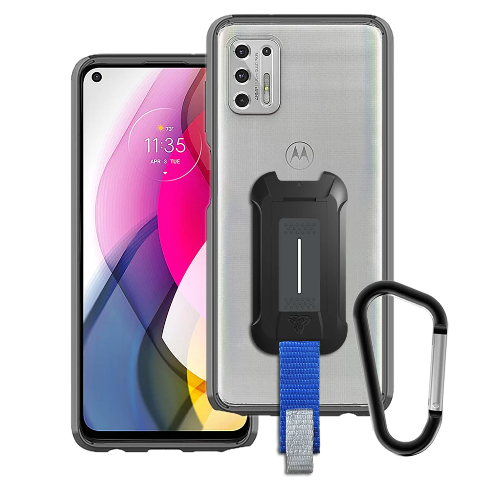 BX3-MT21-STY21 | Motorola Moto G Stylus (2021) Case | Mountable Shockproof Rugged Case for Outdoors w/ Carabiner
