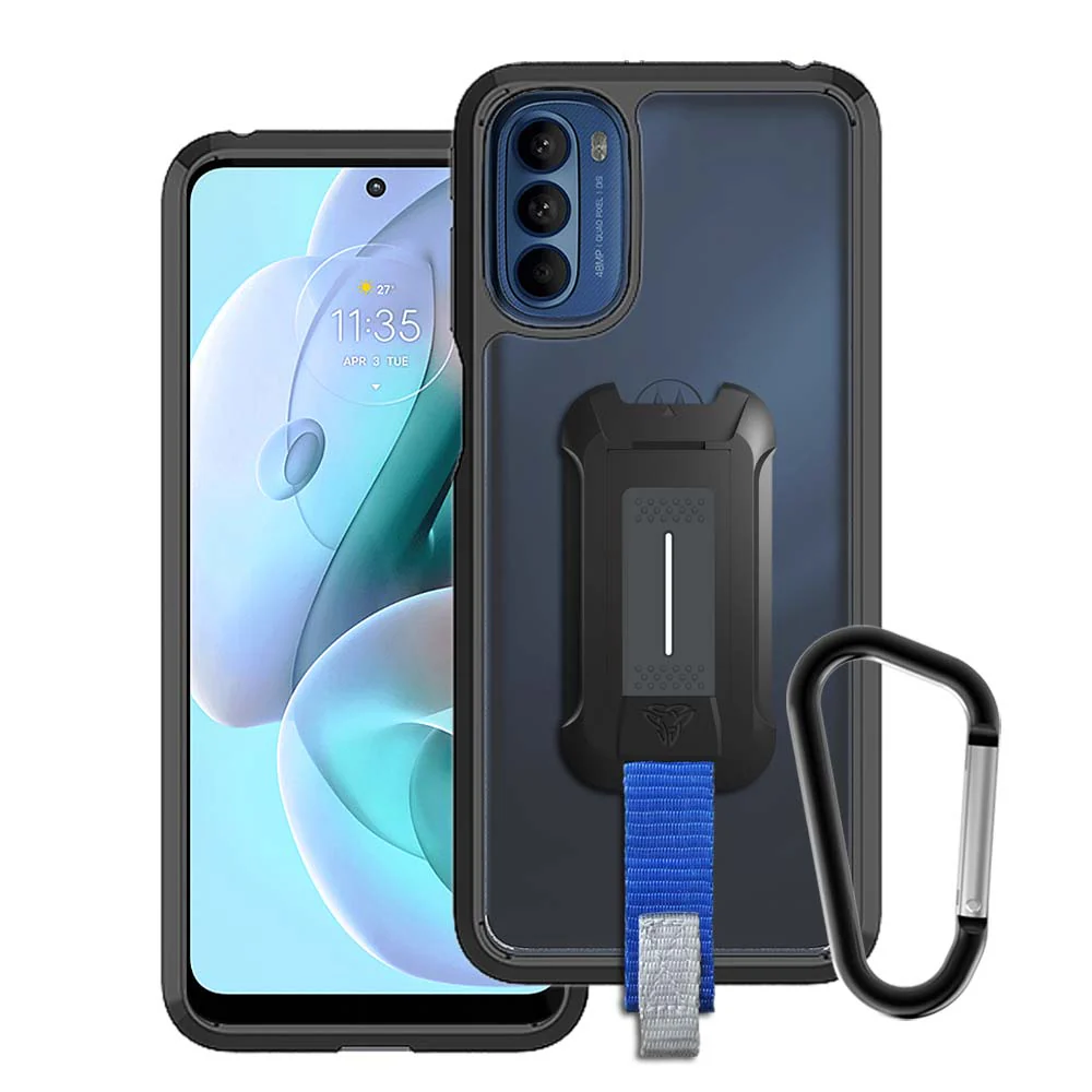 BX3-MT22-G41 | Motorola Moto G41 / G31 | Mountable Shockproof Rugged Case for Outdoors w/ Carabiner