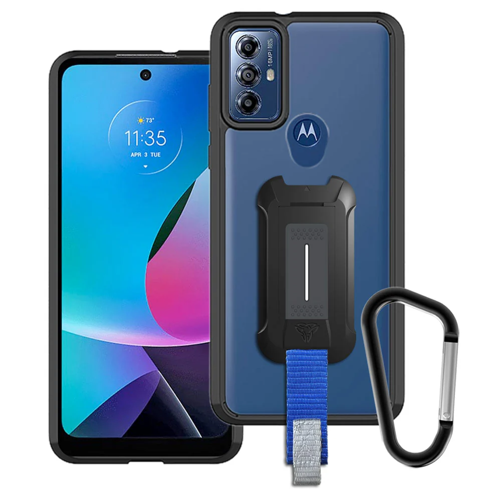 BX3-MT23-GPY23 | Motorola Moto G Play (2023) | Mountable Shockproof Rugged Case for Outdoors w/ Carabiner