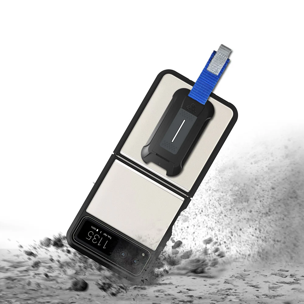 BX3-MT23-RZ40 | Motorola Razr 40 | Mountable Shockproof Rugged Case for Outdoors w/ Carabiner - Image 9