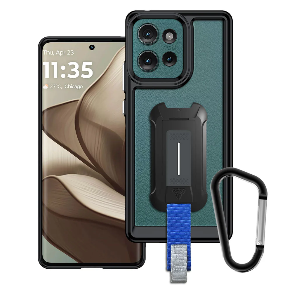 BX3-MT24-EG50 | Motorola Edge 50 | Mountable Shockproof Rugged Case for Outdoors w/ Carabiner
