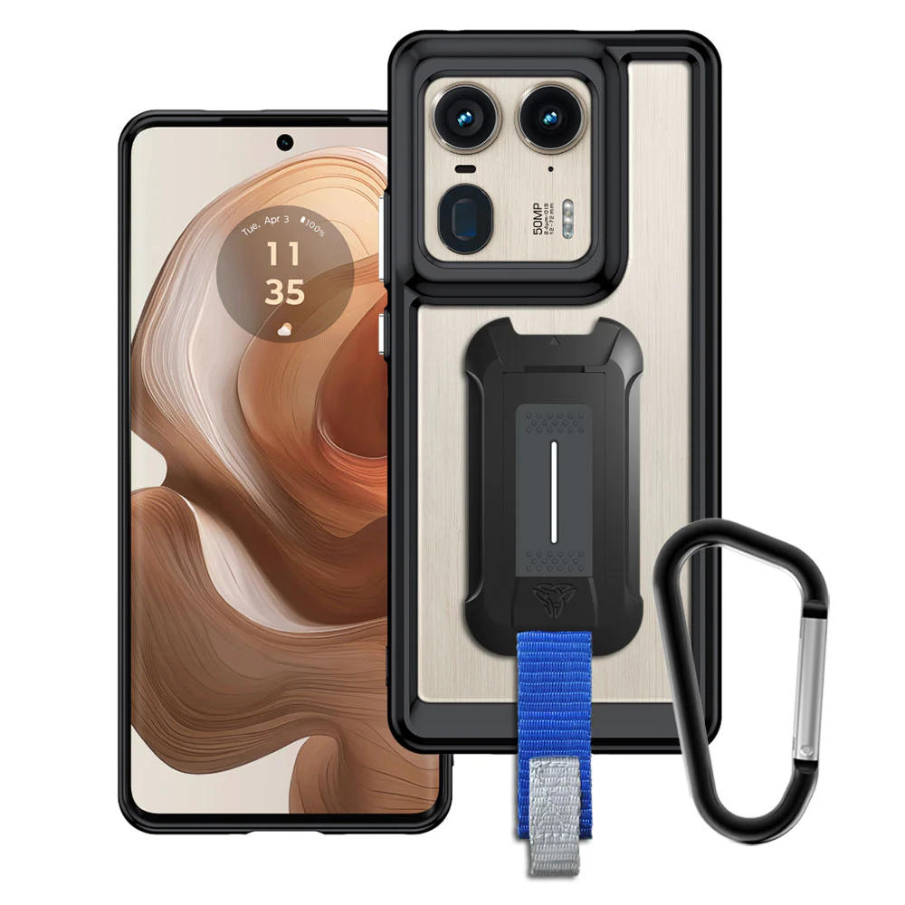 BX3-MT24-EG50U | Motorola Edge 50 Ultra | Mountable Shockproof Rugged Case for Outdoors w/ Carabiner
