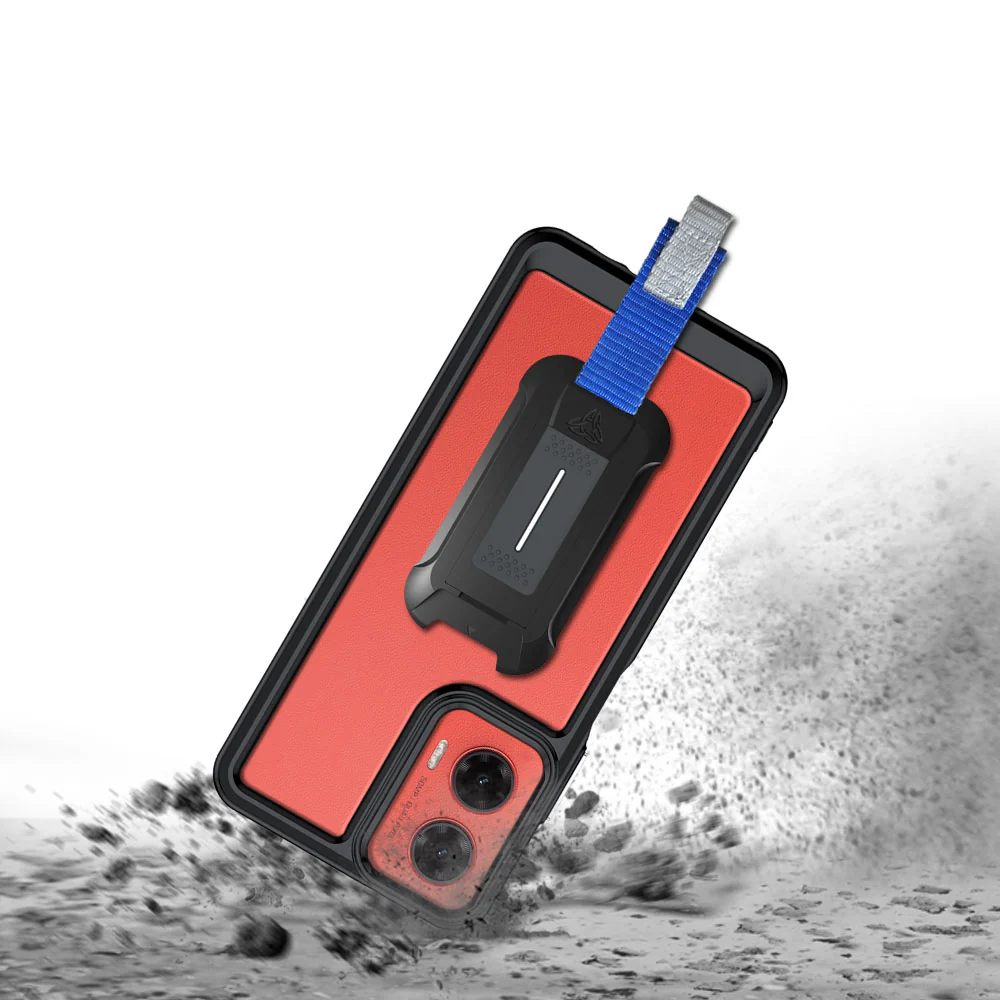BX3-MT24-G355G | Motorola Moto G35 5G | Mountable Shockproof Rugged Case for Outdoors w/ Carabiner - Image 9