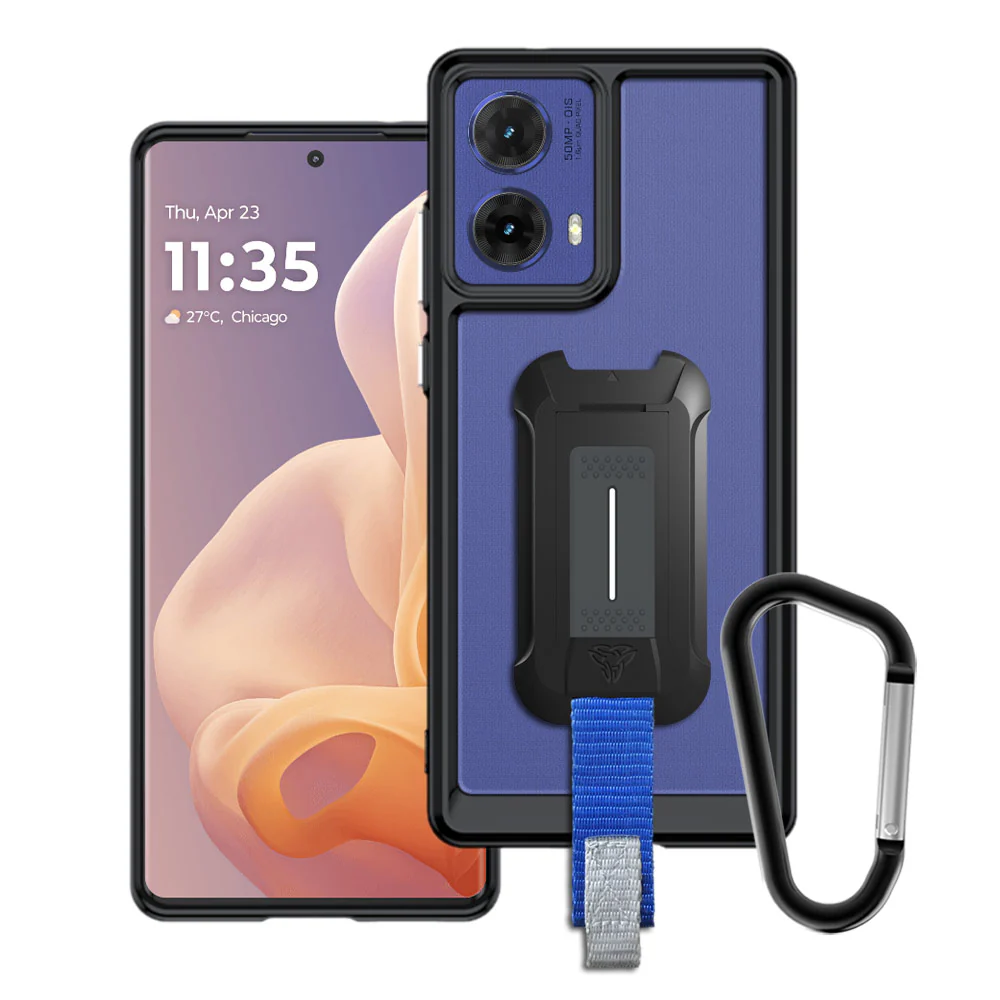 BX3-MT24-G855G | Motorola Moto G85 5G | Mountable Shockproof Rugged Case for Outdoors w/ Carabiner