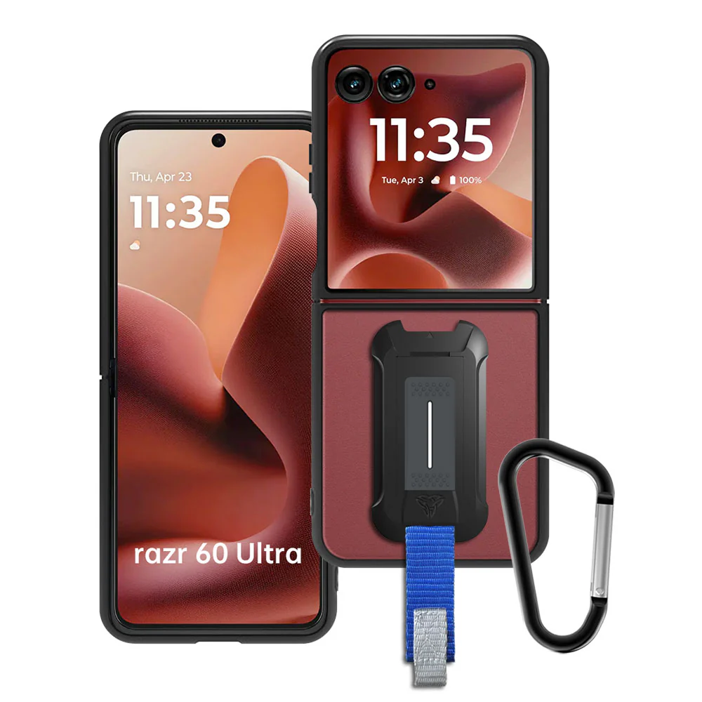 BX3-MT25-RZ60U | Motorola Razr 60 Ultra / Razr Ultra 2025 | Mountable Shockproof Rugged Case for Outdoors w/ Carabiner