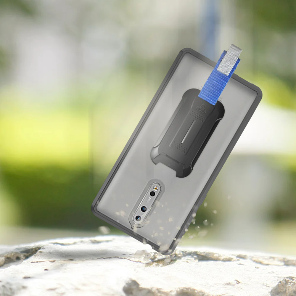 BX3-NK-8 | Nokia 8 | Shockproof Rugged case w/ KEY Mount & Carabiner - Image 9