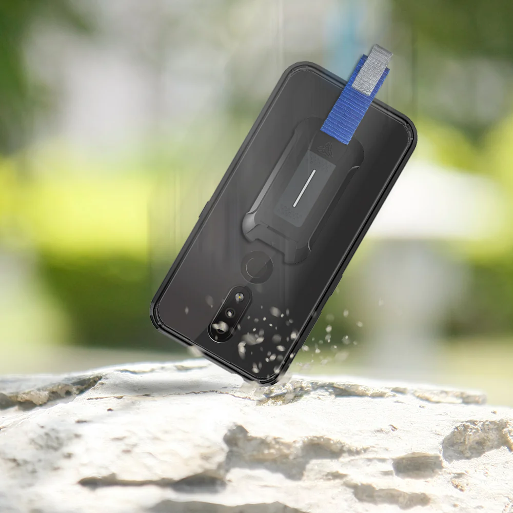 BX3-NK19-4.2 | Nokia 4.2 Case | Mountable Shockproof Rugged Case for Outdoors w/ Carabiner - Image 7