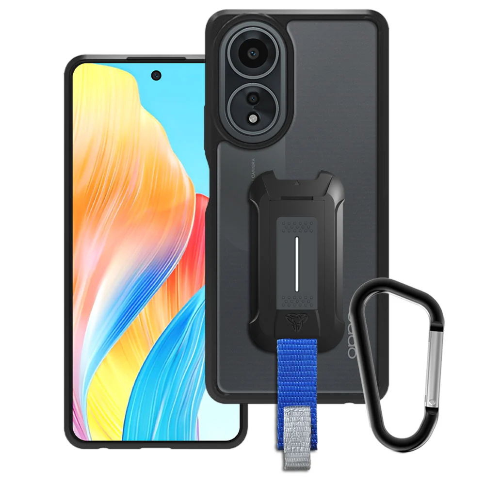 BX3-OP23-A584G | OPPO A58 4G | Shockproof Rugged case w/ KEY Mount & Carabiner