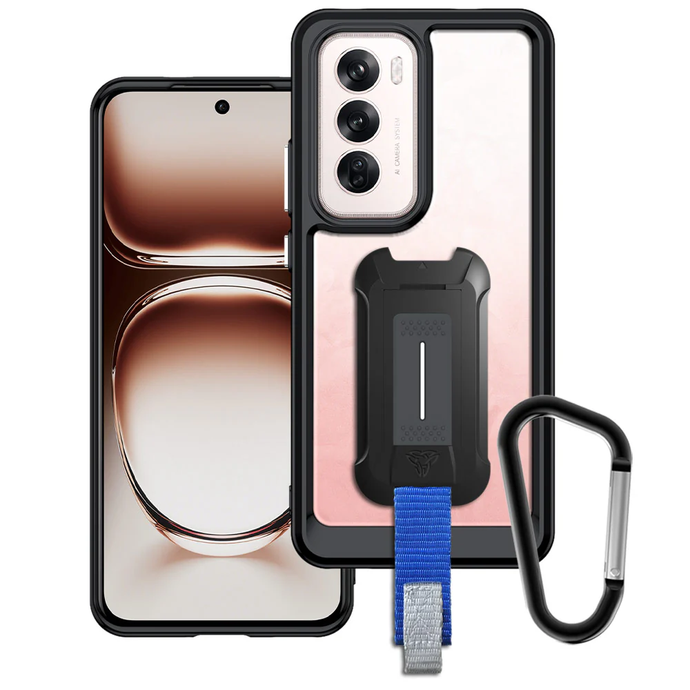BX3-OP24-RN12 | OPPO Reno12 5G | Shockproof Rugged case w/ KEY Mount & Carabiner