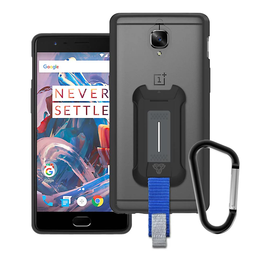BX3-PL-3 | OnePlus 3 3T | Shockproof Rugged case w/ KEY Mount & Carabiner