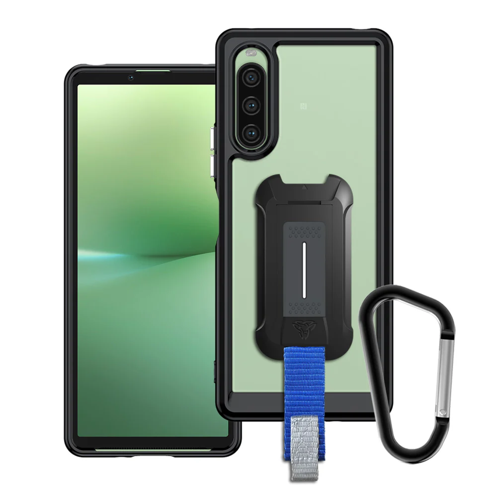 BX3-SN23-10*V | Sony Xperia 10 V Case | Mountable Shockproof Rugged Case for Outdoors w/ Carabiner