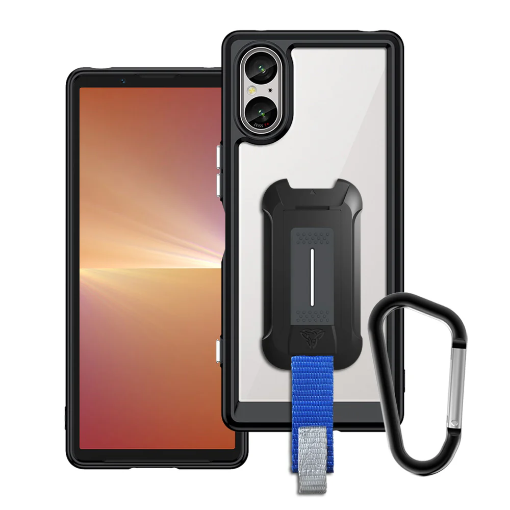 BX3-SN23-5*V | Sony Xperia 5 V Case | Mountable Shockproof Rugged Case for Outdoors w/ Carabiner
