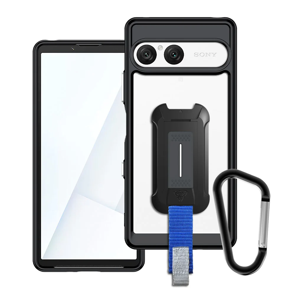 BX3-SN25-10*VII | Sony Xperia 10 VII Case | Mountable Shockproof Rugged Case for Outdoors w/ Carabiner