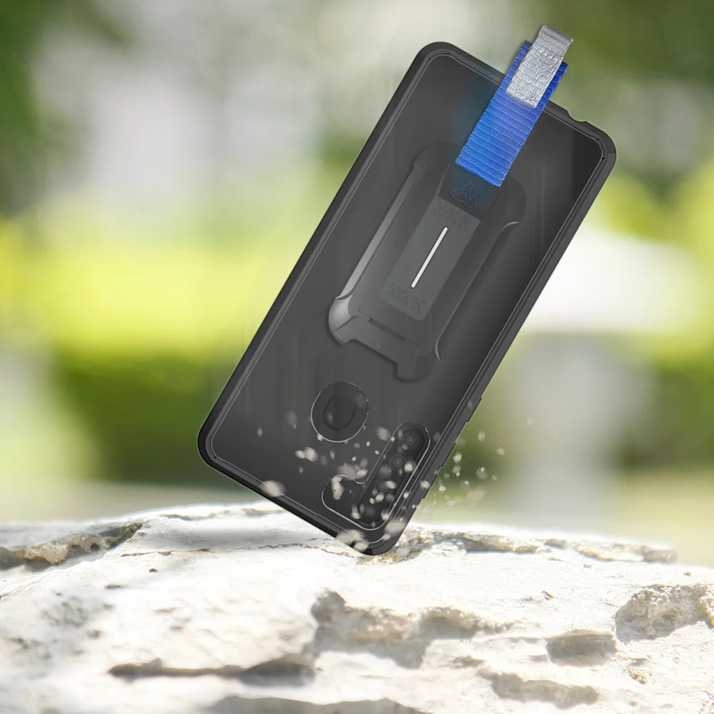 BX3-SS20-A21 | Samsung Galaxy A21 Case | Mountable Shockproof Rugged Case for Outdoors w/ Carabiner - Image 7