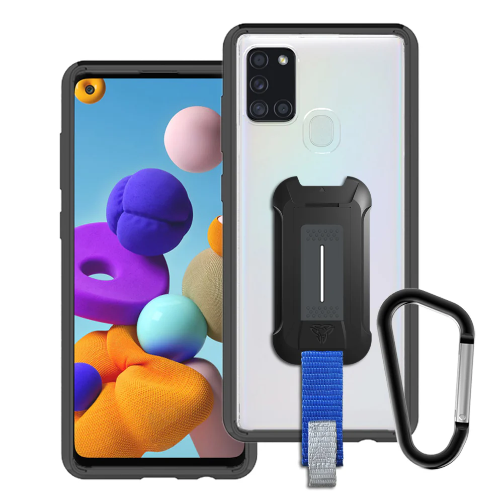 BX3-SS20-A21S | Samsung Galaxy A21s Case | Mountable Shockproof Rugged Case for Outdoors w/ Carabiner
