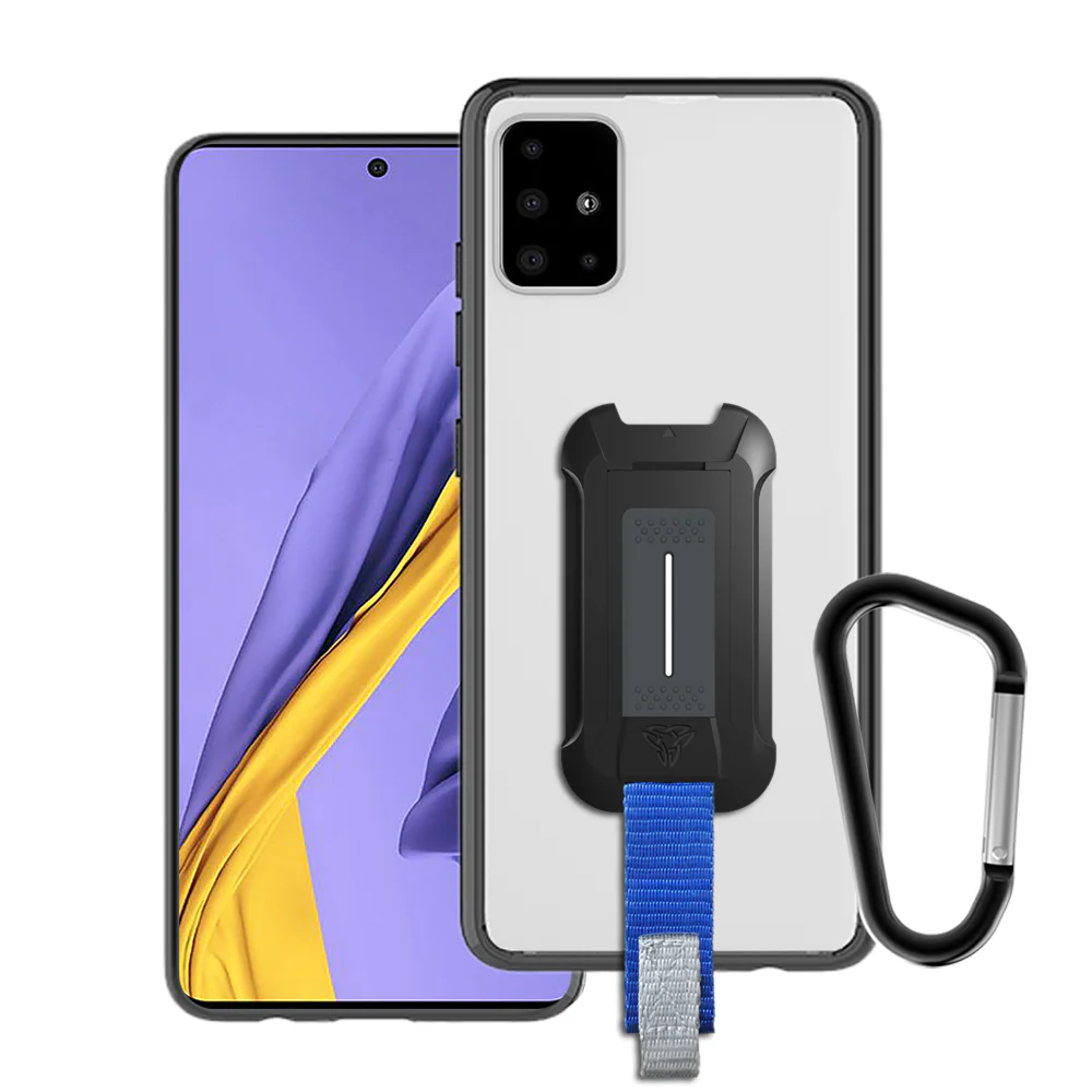 BX3-SS20-A51*5G | Samsung Galaxy A51 5G Case | Mountable Shockproof Rugged Case for Outdoors w/ Carabiner