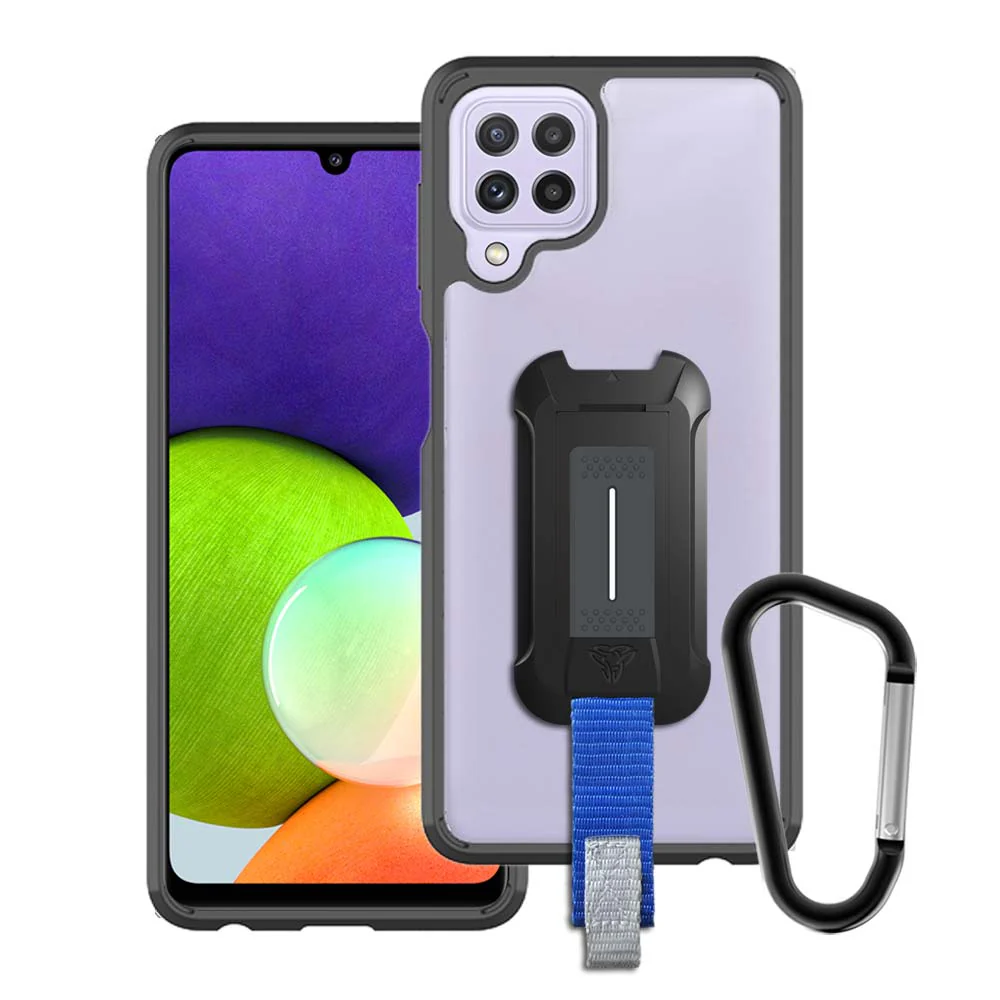 BX3-SS21-A224G | Samsung Galaxy A22 4G Case | Mountable Shockproof Rugged Case for Outdoors w/ Carabiner
