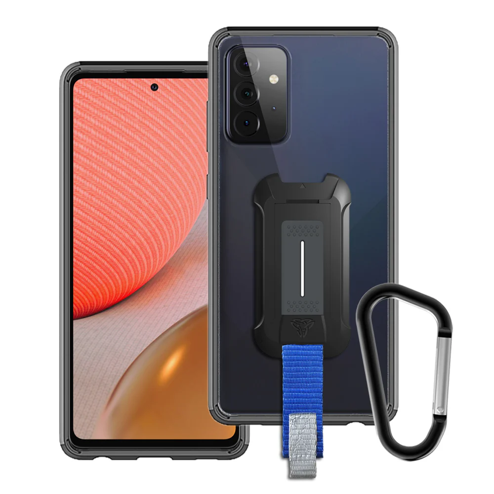 BX3-SS21-A72 | Samsung Galaxy A72 4G / 5G Case | Mountable Shockproof Rugged Case for Outdoors w/ Carabiner
