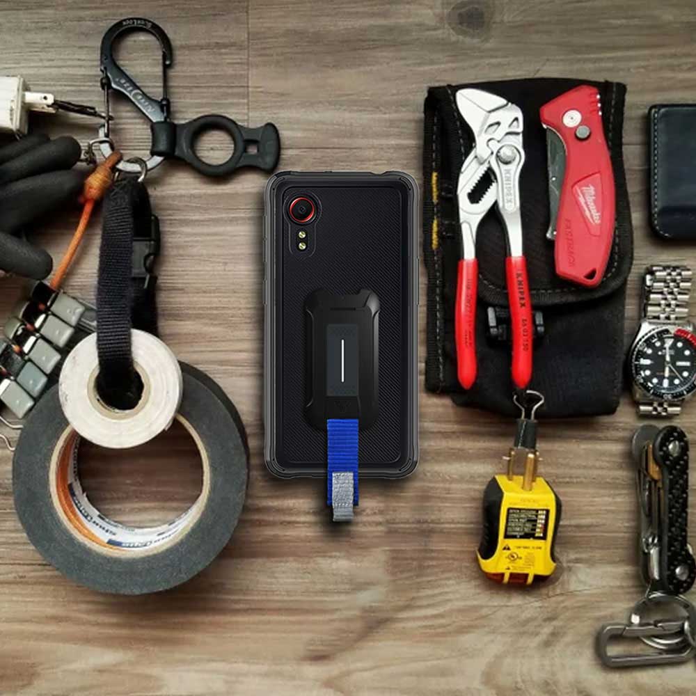 BX3-SS21-XC5 | Samsung Galaxy Xcover 5 SM-G525 | Shockproof Rugged case w/ KEY Mount & Carabiner - Image 5