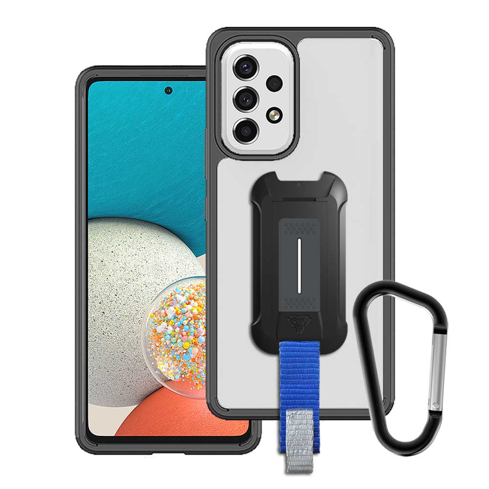 BX3-SS22-A535G | Samsung Galaxy A53 5G SM-A536 Case | Mountable Shockproof Rugged Case for Outdoors w/ Carabiner