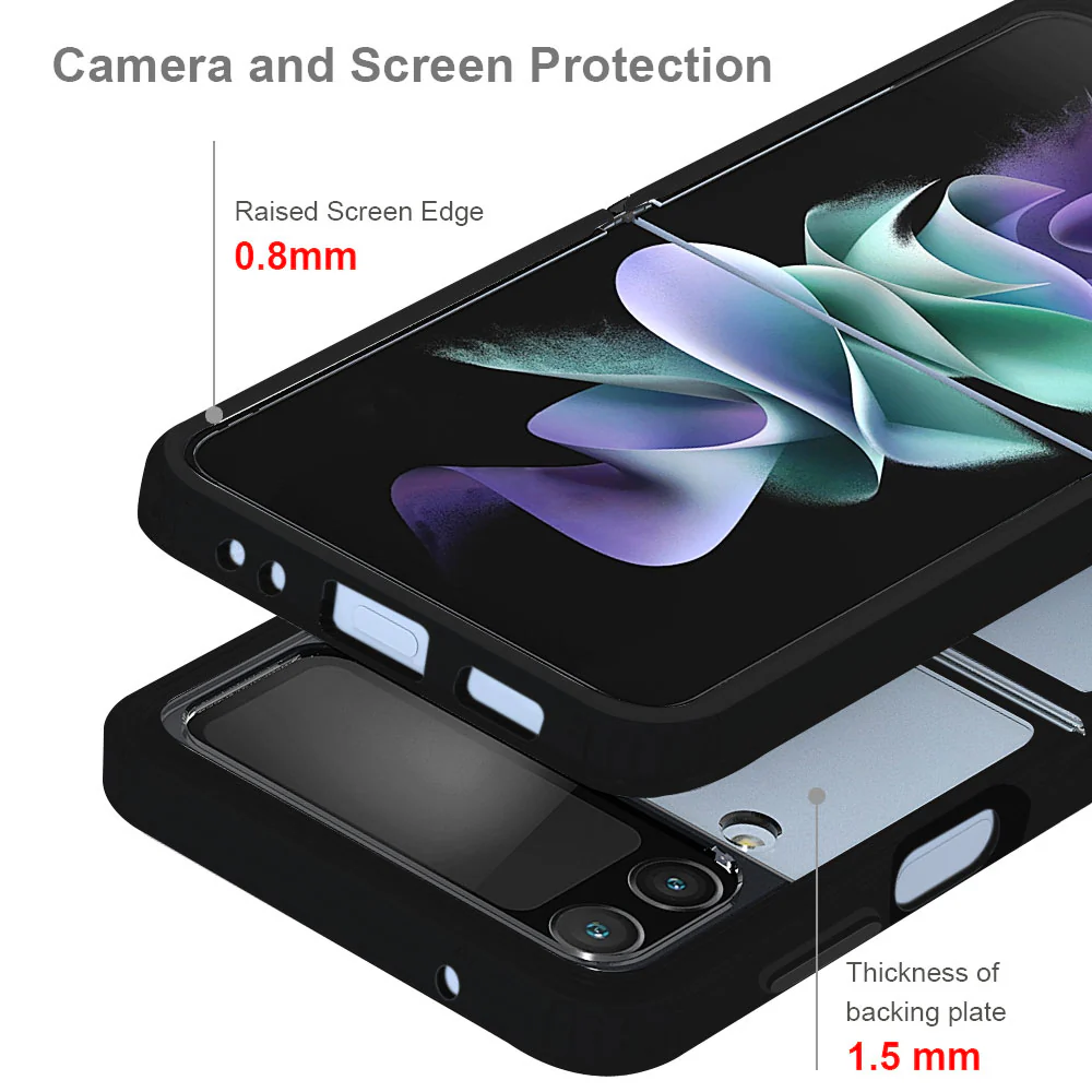 BX3-SS22-ZFLIP4 | Samsung Galaxy Z Flip4 SM-F721 Case | Mountable Shockproof Rugged Case for Outdoors w/ Carabiner - Image 8