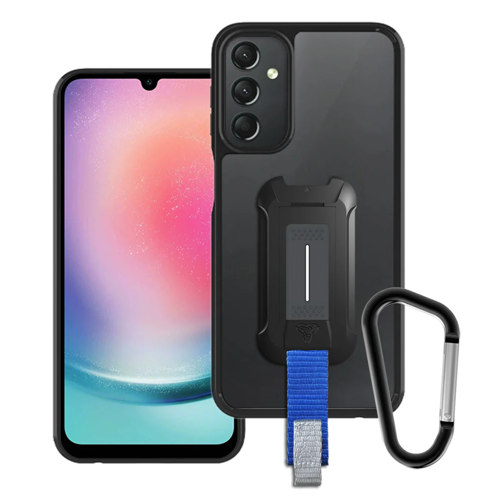 BX3-SS23-A244G | Samsung Galaxy A24 4G SM-A245 Case | Mountable Shockproof Rugged Case for Outdoors w/ Carabiner