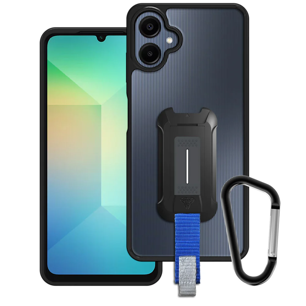 BX3-SS24-A064G | Samsung Galaxy A06 4G SM-A065 / 5G SM-A066 Case | Mountable Shockproof Rugged Case for Outdoors w/ Carabiner