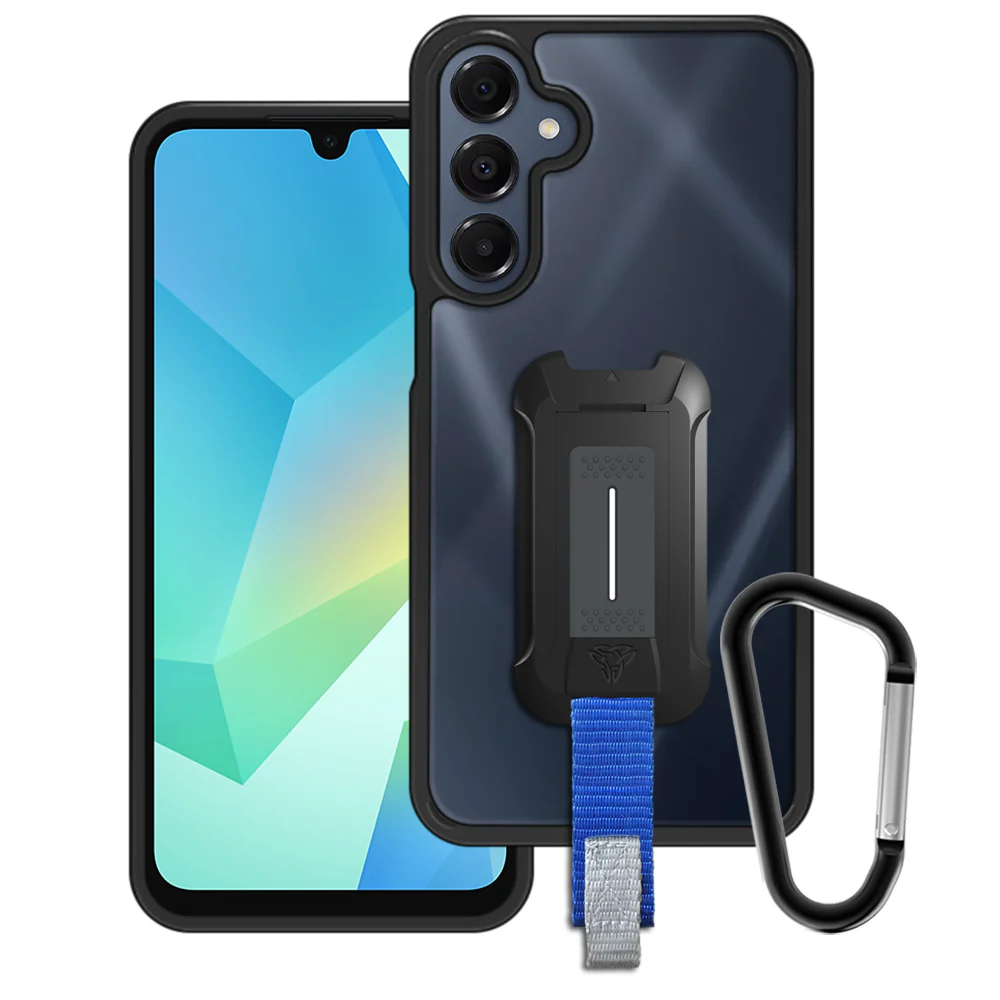 BX3-SS24-A165G | Samsung Galaxy A16 5G SM-A166 / A16 4G SM-A165 Case | Mountable Shockproof Rugged Case for Outdoors w/ Carabiner