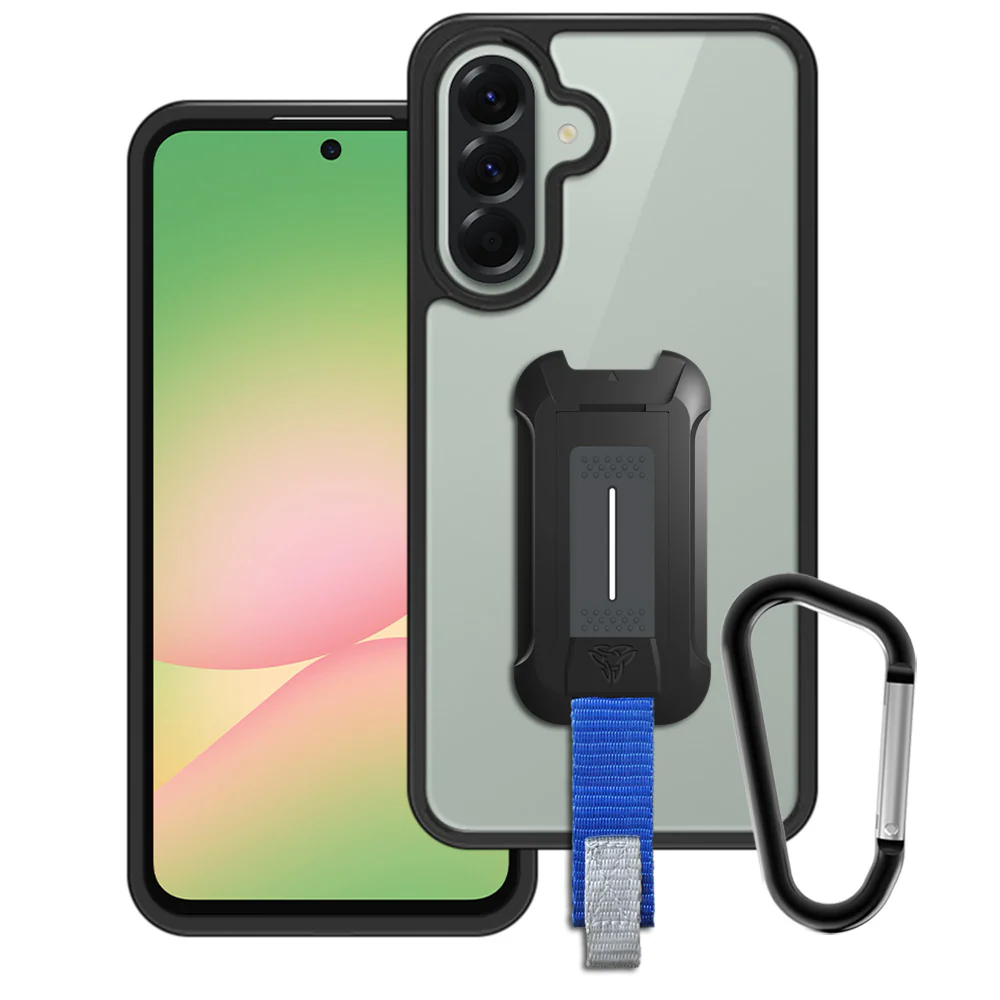 BX3-SS25-A565G | Samsung Galaxy A56 5G SM-A566 Case | Mountable Shockproof Rugged Case for Outdoors w/ Carabiner
