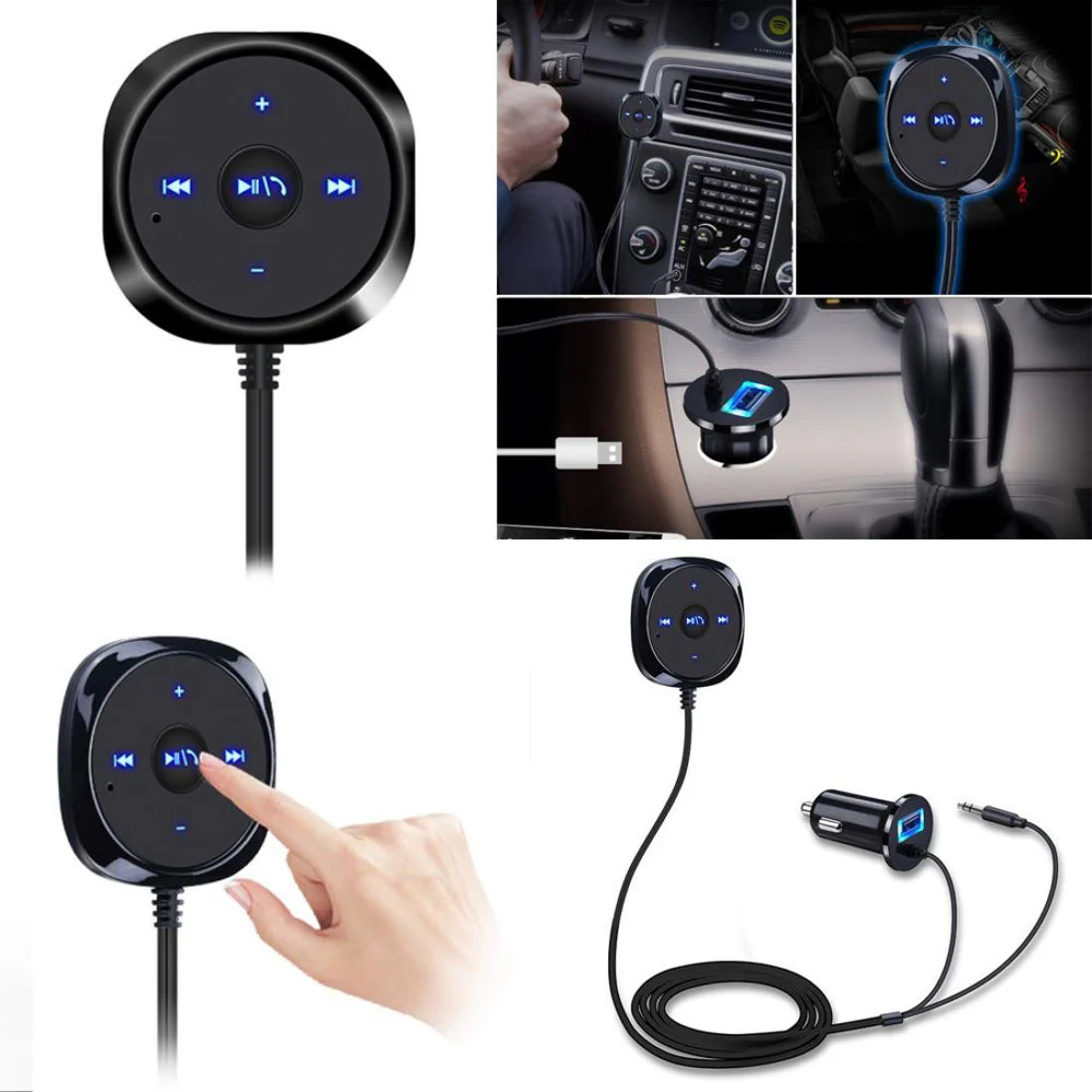 CAR-BMR01 | Bluetooth 4.0 Wireless Music Receiver 3.5mm Adapter Handsfree Car AUX Speaker - Image 4