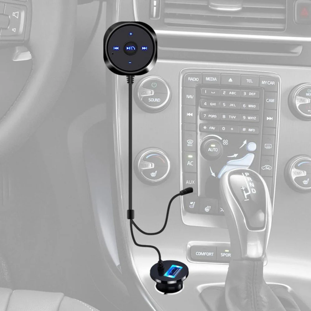 CAR-BMR01 | Bluetooth 4.0 Wireless Music Receiver 3.5mm Adapter Handsfree Car AUX Speaker - Image 5