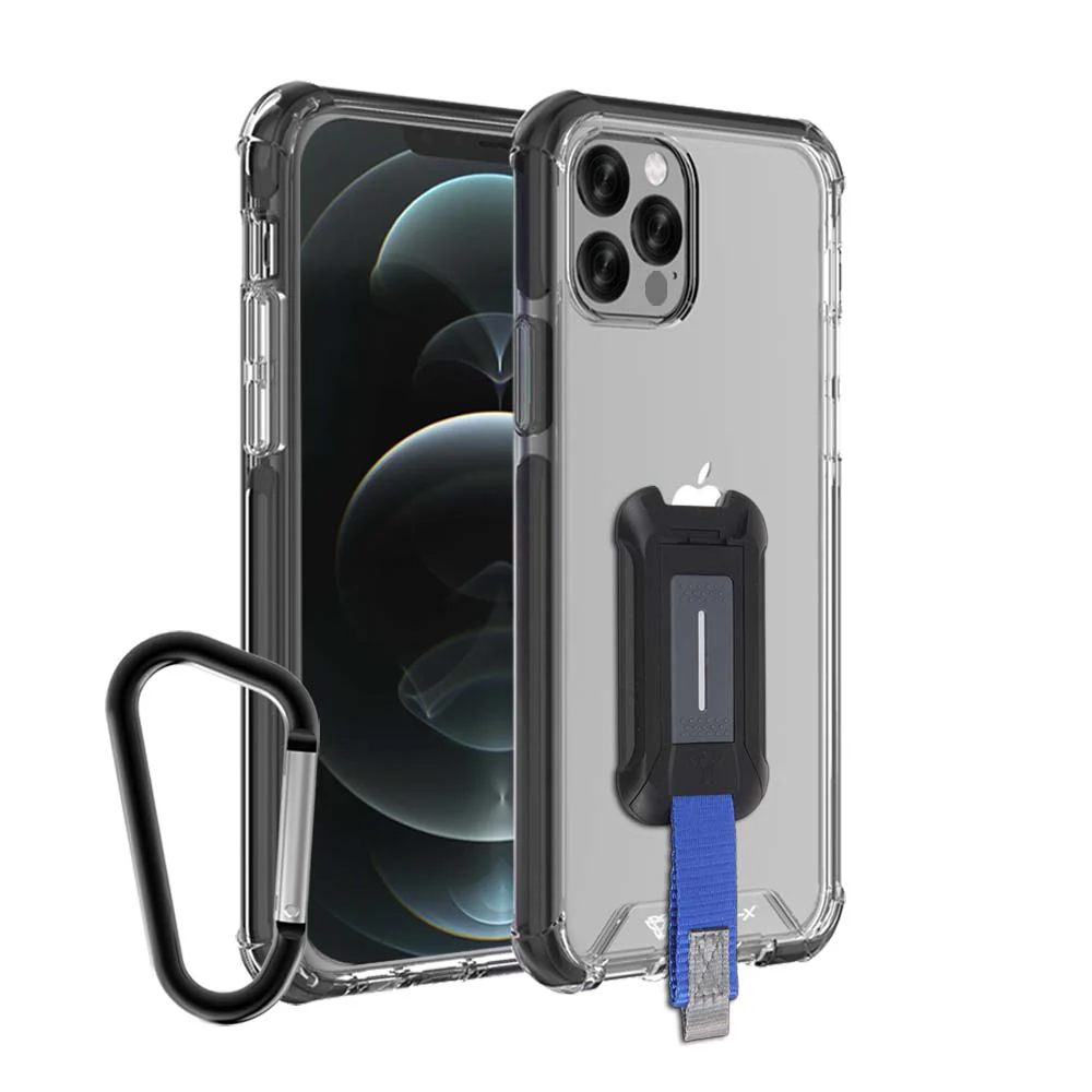 CBX-IPH-12PMX | iPhone 12 Pro Max | Military Grade 3 meter Shockproof Drop Proof Case w/ Carabiner
