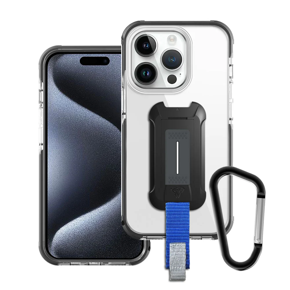 CBX-IPH-15PRO | iPhone 15 Pro | Military Grade 3 meter Shockproof Drop Proof Case w/ Carabiner