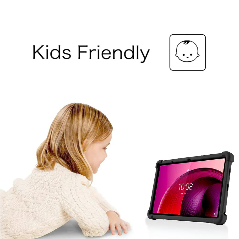 CEN-LN-M105G | Lenovo Tab M10 5G TB360 | Kids Case / Soft silicone shockproof protective case with kick-stand - Image 2