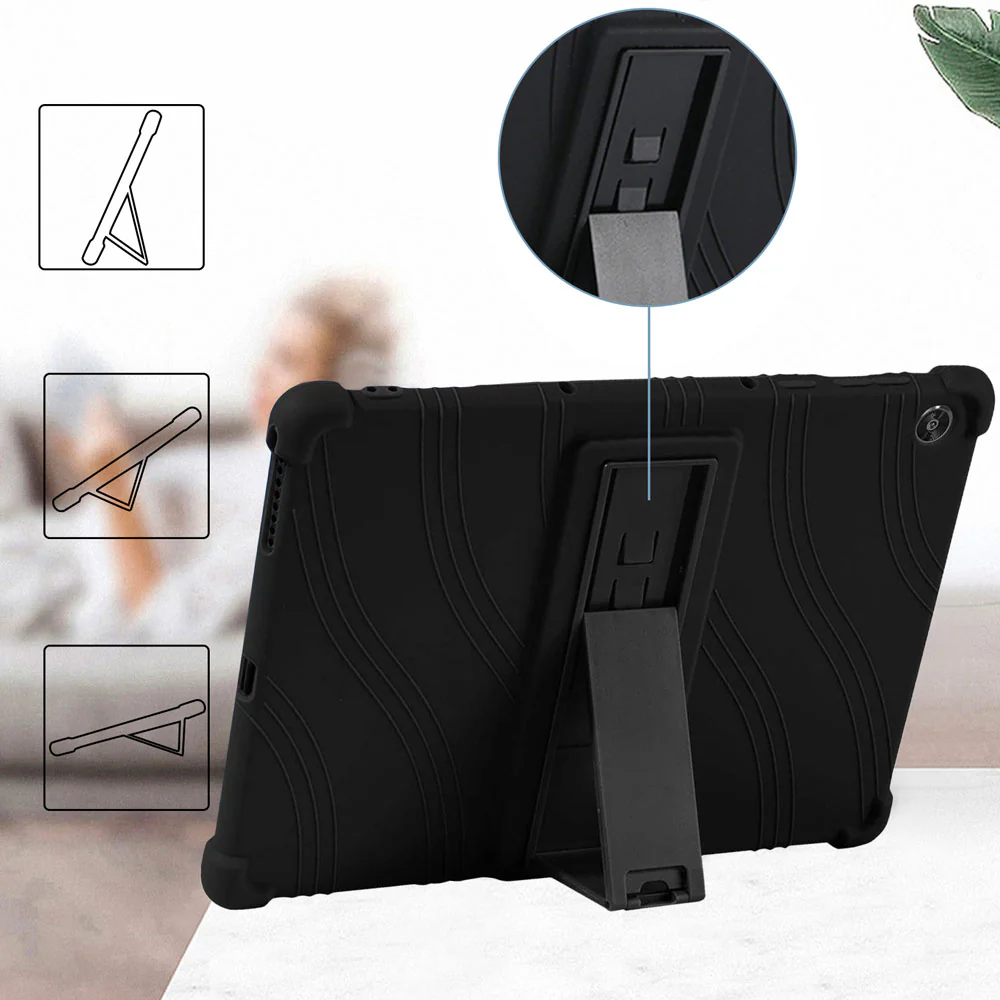 CEN-LN-M10HD2 | Lenovo Tab M10 HD (2nd Gen) TB-X306F | Kids Case / Soft silicone shockproof protective case with kick-stand - Image 7
