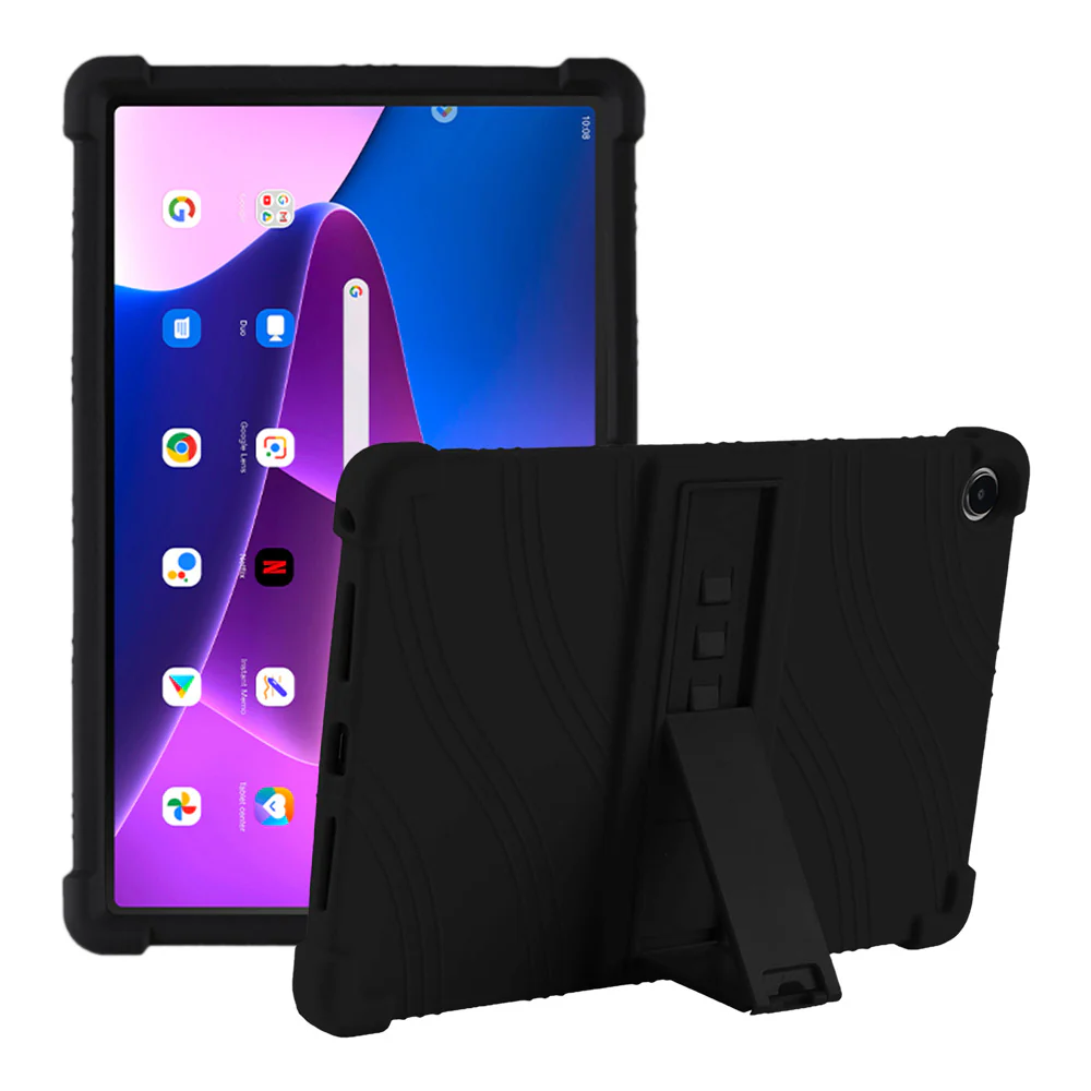 CEN-LN-M10P3 | Lenovo Tab M10 Plus ( Gen3 ) TB125 / TB128 | Kids Case / Soft silicone shockproof protective case with kick-stand