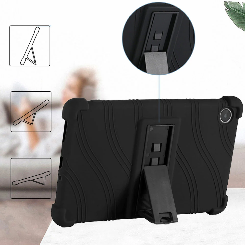 CEN-LN-M8G4 | Lenovo Tab M8 (4th Gen) 2024 TB301 / TB300 | Kids Case / Soft silicone shockproof protective case with kick-stand - Image 8